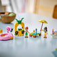Host a fun LEGO® Friends Unicorn & Flamingo Pool Party by Legos - Toyhouse! Features mini-figures, a pink flamingo float, pineapple stand, drinks table, and an animal enjoying ice cream.