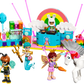 The Legos - Toyhouse LEGO® Friends Costume Party with Unicorn & Fairy set features figures, a unicorn, DJ booth, dessert stand, and fun accessories—great for imaginative pretend play and vibrant building adventures.