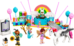 The Legos - Toyhouse LEGO® Friends Costume Party with Unicorn & Fairy set features figures, a unicorn, DJ booth, dessert stand, and fun accessories—great for imaginative pretend play and vibrant building adventures.