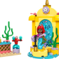 Immerse yourself in a world of fun with the LEGO® Disney Ariel's Music Stage set by Legos - Toyhouse. This enchanting building toy features Disney Ariel as a mermaid mini-figure with vibrant red hair and a microphone, accompanied by a yellow structure adorned with musical notes and a charming little red crab to enhance the aquatic-themed decorations.