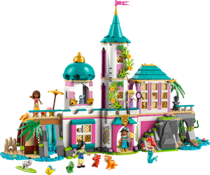 The LEGO® Disney™ Princess Castle & Royal Pets set by Legos - Toyhouse features colorful towers, mini-figures, small animals, and plants—great for fans of enchanting castle adventures.