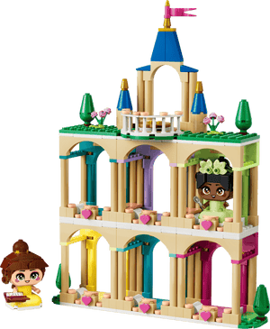 The Legos - Toyhouse LEGO® Disney™ Mini Belle & Tiana with Castle is a colorful three-floor playset with arched windows and two mini figures—one inside and one outside—for endless imaginative storytelling.