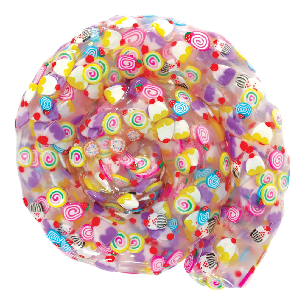 Introducing Crazy Aaron's Hide Inside Thinking Putty by Crazy Aarons: a clear, coiled putty made from non-toxic silicone, featuring an array of colorful, small charms and shapes inside. Perfect for sensory integration and endless fun!