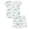 Baby and Kids' Loungewear Short Set - Golf Toile Green
