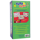 Back of Floss and Rock's "Clay & Play - Jungle" kit box featuring vibrant air dry clay, character cards, crafting tool, simple instructions, and branding—all set on a lively green background with a playful jungle theme.