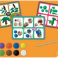 Floss and Rock's Clay & Play - Dinosaur includes colorful air dry clay, a wooden sculpting tool, and instruction cards with step-by-step guides to create animals, shapes, or your own dinosaur—perfect for inspiring creativity.