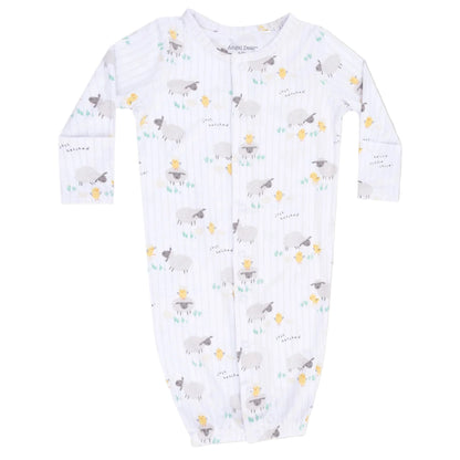 Wrap your newborn in comfort with the Angel Dear Baby Striped Convertible Gown, crafted from silky-soft viscose and featuring long sleeves and a charming striped design.