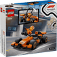 The LEGO® City F1® Driver with McLaren Race Car by Legos - Toyhouse features an orange race car, driver minifigure, and LEGO City F1 and Formula 1 toy logos on the packaging.