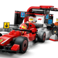 Experience the excitement with the LEGO® City F1® Pit Stop & Pit Crew with Ferrari Car by Legos - Toyhouse, featuring a red Ferrari race car, pit crew minifigures, tools, and accessories for realistic racing adventures.