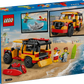 The Legos - Toyhouse LEGO® City Lifeguard Beach Rescue Truck set includes a beach rescue truck, two minifigures, surfboards, a shark, and highlights lifeguard playset details with exciting beach rescue fun.
