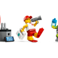 The Legos - Toyhouse LEGO® City Lifeguard Beach Rescue Truck includes 3 minifigures—a lifeguard with a megaphone and first aid kit, a surfer with a green board—and fun accessories, making it a perfect addition to your collection.