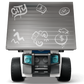 The Legos - Toyhouse LEGO® City Rides – Police Truck features blue accents and a flat rear with white city, money, donut, figure, sound, and money bag graffiti—a thrilling building kit for kids.