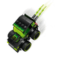 The Legos - Toyhouse LEGO® City Rides - Gaming Race Car features a black and neon green design with glowing antennae, graphic detailing, and speeding effects—ideal for LEGO City Rides fans and model car kit collectors.