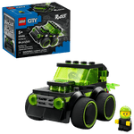 LEGO® City Rides - Gaming Race Car by Legos - Toyhouse includes a black and green race car, a green-faced minifigure, 46 pieces, and is for ages 5+. Box displays all details.