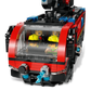 A close-up of the LEGO® City Airport Fire Truck by Legos - Toyhouse, an emergency vehicle toy with four firefighter minifigures visible through the front windshield.