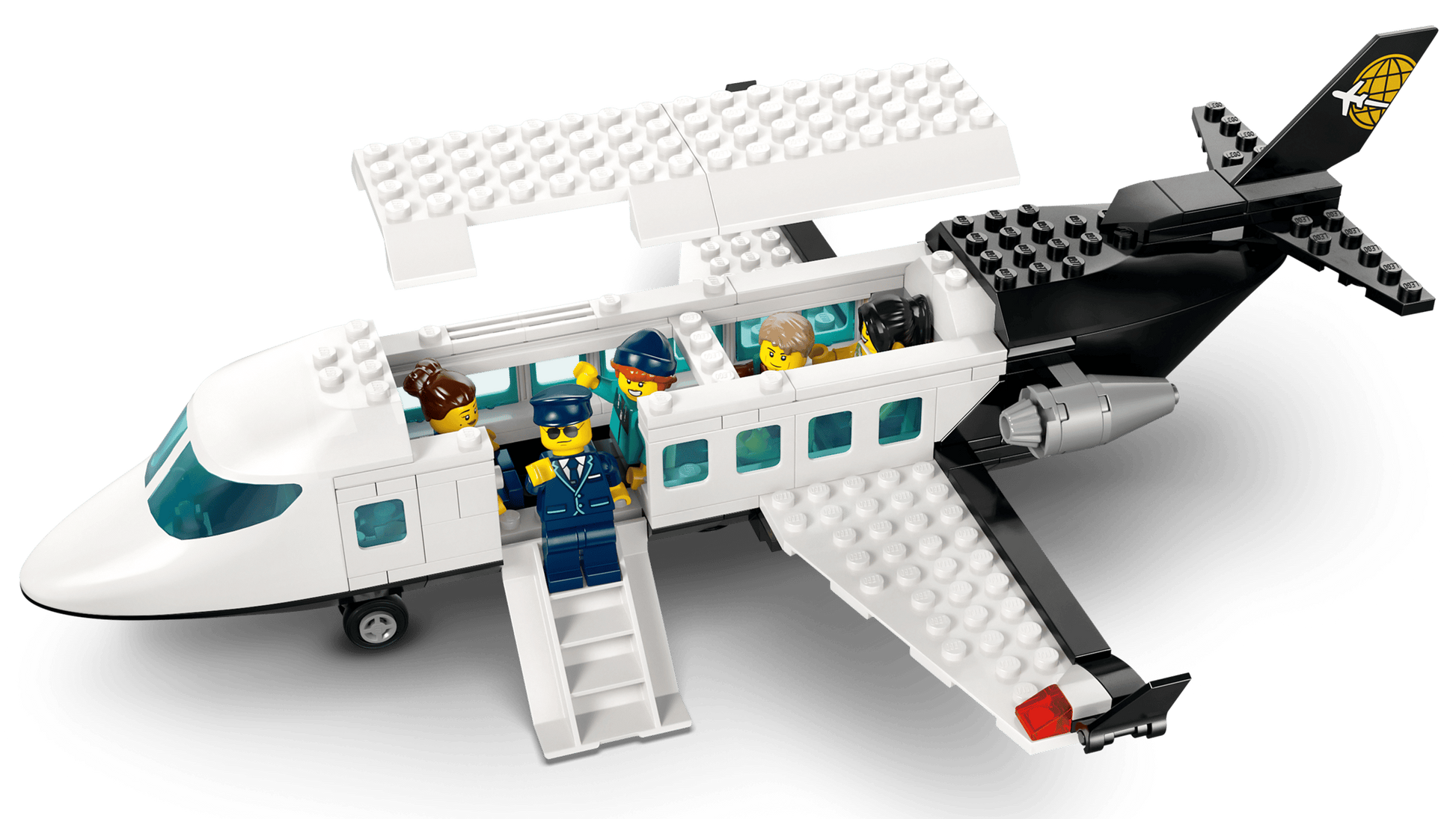The Legos - Toyhouse LEGO® City Airport with Airplane set includes minifigures such as a pilot and passengers, making it ideal for creative play or pairing with any airport building kit.