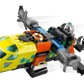 The Legos - Toyhouse LEGO® Airplane, Service Truck & Hovercraft Remix set features a yellow and orange emergency rescue plane with spinning propellers and a medical symbol on the side.