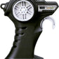 The black Maisto remote control, featuring silver wheel detailing, an on/off switch, trigger-style grip handle, and clearly labeled buttons, is engineered for precise operation of your R/C 1:24 McLaren MCL38 by Maisto—delivering exhilarating Formula Racing performance.