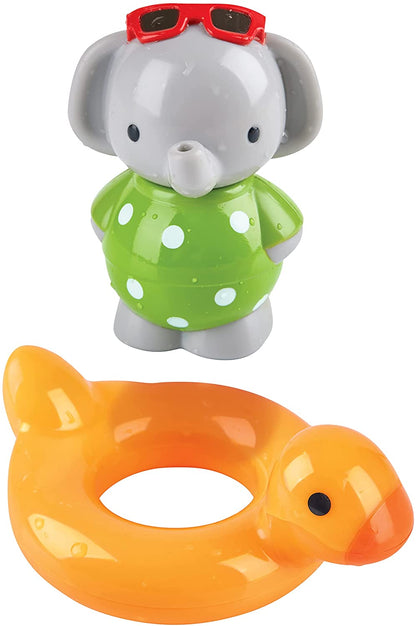 The Spin Splash & Swim Elephant color-changing bath toy from Hape is perfect for bath time fun.