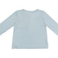 The Angel Dear Baby Boys' and Boys' Bamboo Long Sleeve Henley with Pocket is shown from the back in plain light blue, laid flat on a white background.