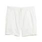 A pair of AG Jeans Wanderer Shorts Linen in crisp white, featuring a slim cut, belt loops, side pockets, and a button closure—perfect for warm weather—displayed against a white background.