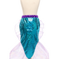 A mannequin wearing a Great Pretenders Mermaid Glimmer Skirt and Tiara.