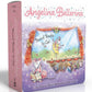 The box set cover of Simon & Schuster’s “Angelina Ballerina Board Books To Go!” features illustrated mice—a reader and a ballet dancer—with pink and purple accents, making it a delightful board book collection for young ballet fans.