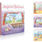 The Simon & Schuster "Angelina Ballerina Board Books To Go!" boxed set includes ballet-themed board books—Center Stage, Big Dreams, and By the Sea—with charming Angelina Ballerina illustrations.