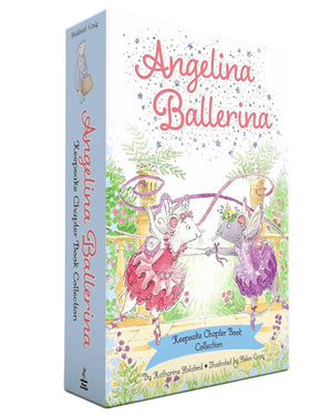 The "Angelina Ballerina Keepsake Chapter Book Collection (Boxed Set)" by Simon & Schuster features charming ballet stories about illustrated mice, written by Katharine Holabird and illustrated by Helen Craig.