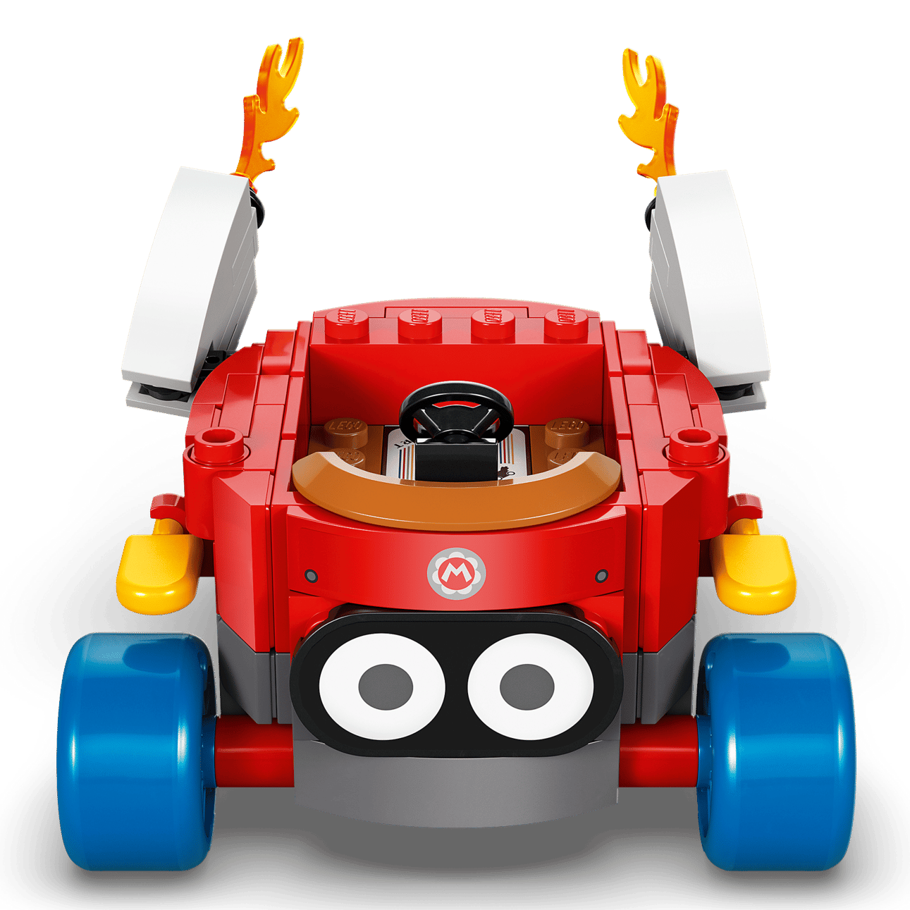 The LEGO® Super Mario™ Mario Kart™ – Baby Mario vs. Baby Luigi by Legos - Toyhouse features character-inspired toy cars with bright colors, unique wheels, and expressive eyes—a perfect collectible for Nintendo fans.