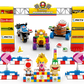 The LEGO® Super Mario™ Mario Kart™ – Baby Peach & Grand Prix Set by Legos - Toyhouse includes Baby Peach, karts, starting gate, cones, signs, and race-themed accessories in a vibrant Nintendo display.
