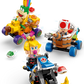 The LEGO® Super Mario™ Mario Kart™ – Baby Peach & Grand Prix Set by Legos - Toyhouse features Baby Peach racing with dynamic effects and fun obstacles on the track.