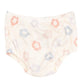 The Angel Dear Baby Girls' and Girls' Ribbed Modal Tank Dress & Bloomer is a light-colored set in toddler sizes, featuring a floral pattern with pink, blue, and purple flowers.