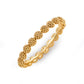 The Berry Eternity Hinged Bangle in gold by Juliska Capucine De Wulf features a textured, clustered bead design—an elegant, feminine accessory that elevates any bracelet stack when worn against a clean white backdrop.