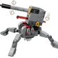 Add a gray and red robotic turret with four legs and a rotating cannon—modeled after the AV-7 anti-vehicle cannon—to your Legos - Toyhouse LEGO® Star Wars™ 501st Clone Troopers™ Battle Pack for epic battles!.