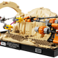 The LEGO® Star Wars™ Mos Espa Podrace™ Diorama by Legos - Toyhouse features Anakin's orange podracer and a desert scene—an exciting collectible model for any Star Wars fan.