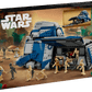 The Legos - Toyhouse LEGO® Star Wars™ Battle of Felucia Separatist MTT™ set features a blue and gray tank, droid and clone minifigures, and a desert backdrop, inspired by the iconic Felucia battle.