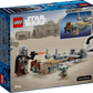 The LEGO® Star Wars™ The Mandalorian & Grogu's Speeder Bike™ set by Legos - Toyhouse includes The Mandalorian and Grogu minifigures, a speeder bike, and a desert backdrop—perfect for kids who love exciting building toys.