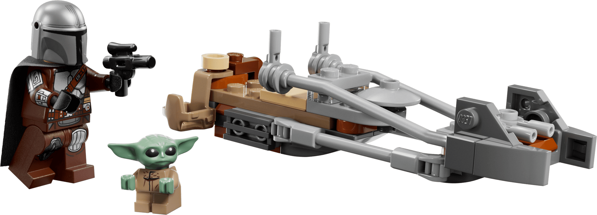 Legos - Toyhouse’s LEGO® Star Wars™ The Mandalorian & Grogu's Speeder Bike™ includes Mandalorian and Grogu minifigures plus a detailed speeder bike building toy for kids.
