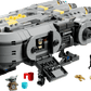 The LEGO® Star Wars™ Anzellan Starship by Legos - Toyhouse includes minifigures—a green character, two robot-like figures—and various small accessories displayed around the starship.