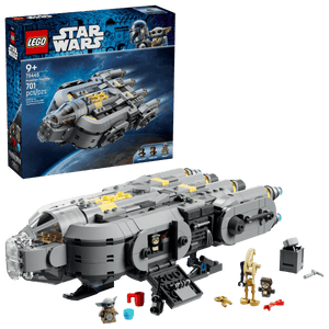 The Legos - Toyhouse LEGO® Star Wars™ Anzellan Starship includes 3 minifigures (Grogu), Mandalorian accessories, a display box, and 701 pieces. Suitable for ages 9+.