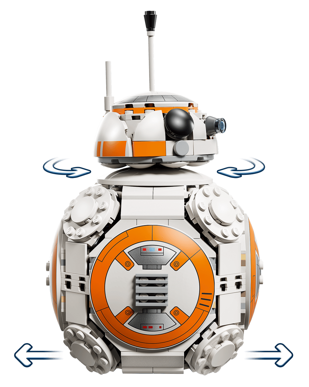 The Legos - Toyhouse LEGO® Star Wars™ BB-8™ Astromech Droid features a rotating head and body, making it the perfect building toy for Star Wars fans or as decor.