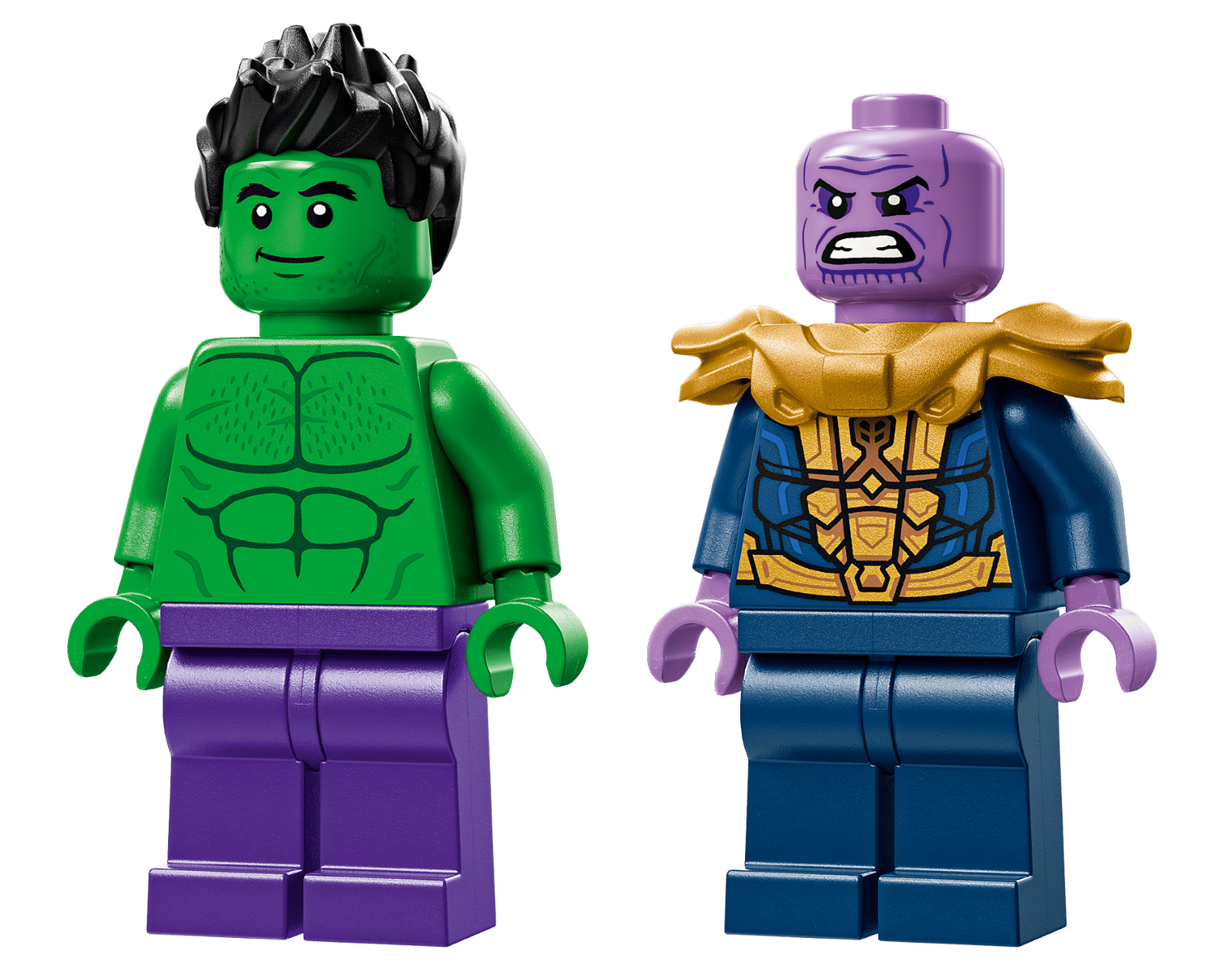 Bring your LEGO® Marvel The Hulk Truck vs. Thanos adventures to life with Hulk and Thanos minifigures from Legos - Toyhouse, featuring iconic details for endless superhero action.