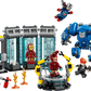 Legos - Toyhouse presents the LEGO® Marvel Iron Man's Laboratory: Hall of Armor, featuring Iron Man minifigures, lab gear, a blue mech suit, and accessories for a detailed laboratory display.