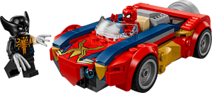 Legos - Toyhouse’s LEGO® Marvel Spider-Man Car vs. Venomized Wolverine set includes Spider-Man, his car, and a Venomized Wolverine with claws, perfect for superhero action adventures.