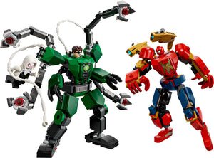 The LEGO® Mech Battle: Spider-Man vs. Doc Ock by Legos - Toyhouse features bold, mechanical Spider-Man and Doc Ock robots facing off—an epic Marvel building set perfect for mech battle fans.