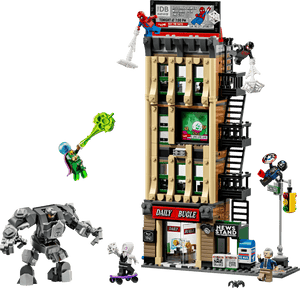 The Legos - Toyhouse LEGO® Marvel Spider-Man vs. Mysterio: The Daily Bugle set lets fans build the iconic building with Spider-Man and other minifigures for dynamic, action-filled scenes.