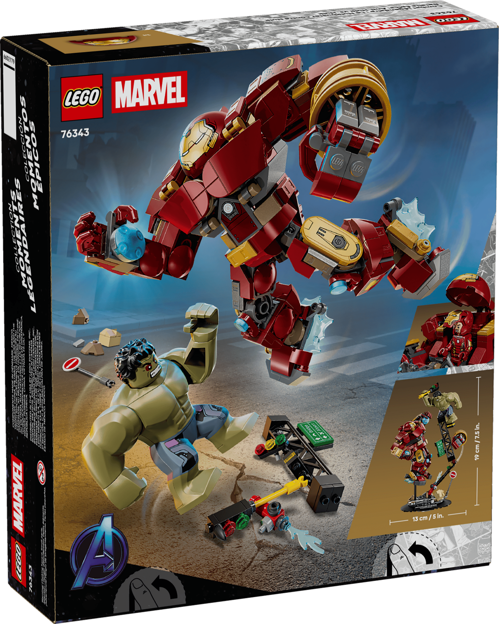 Legos - Toyhouse LEGO® Marvel Epic Battle: Hulkbuster vs. The Hulk features Iron Man’s Hulkbuster battling the Hulk, inspired by Avengers Age of Ultron, with minifigures, accessories, and set number 76243.