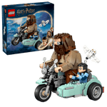 Legos - Toyhouse LEGO® Harry Potter™ Hagrid™ & Harry's Motorcycle Ride set with sidecar and Hedwig; includes box and assembled figures.