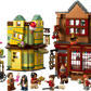 The LEGO® Harry Potter™ Quality Quidditch™ Supplies & Ice Cream Parlour by Legos - Toyhouse features two vibrant shops, detailed accessories, a street cart, and six minifigures—an ideal wizard birthday gift.